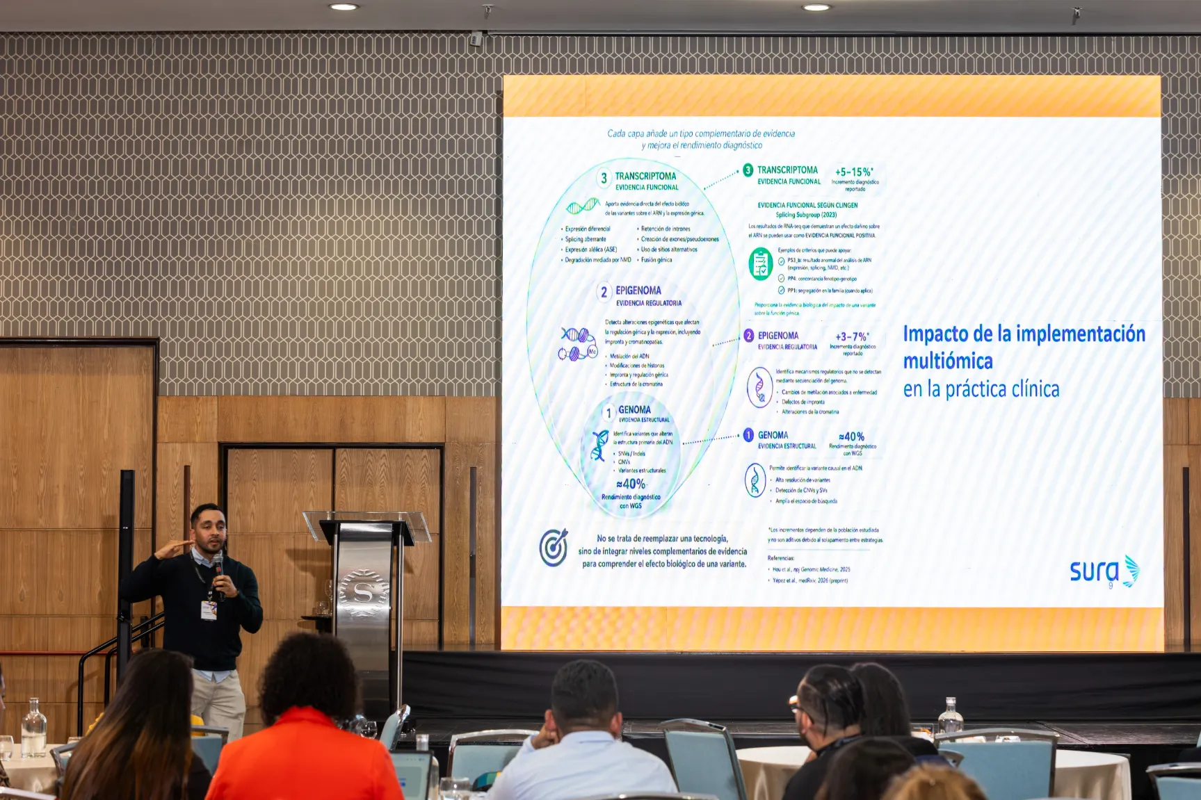 Illumina Latam Summit 2026 – asistentes en el salón – fotografía corporativa en Colombia