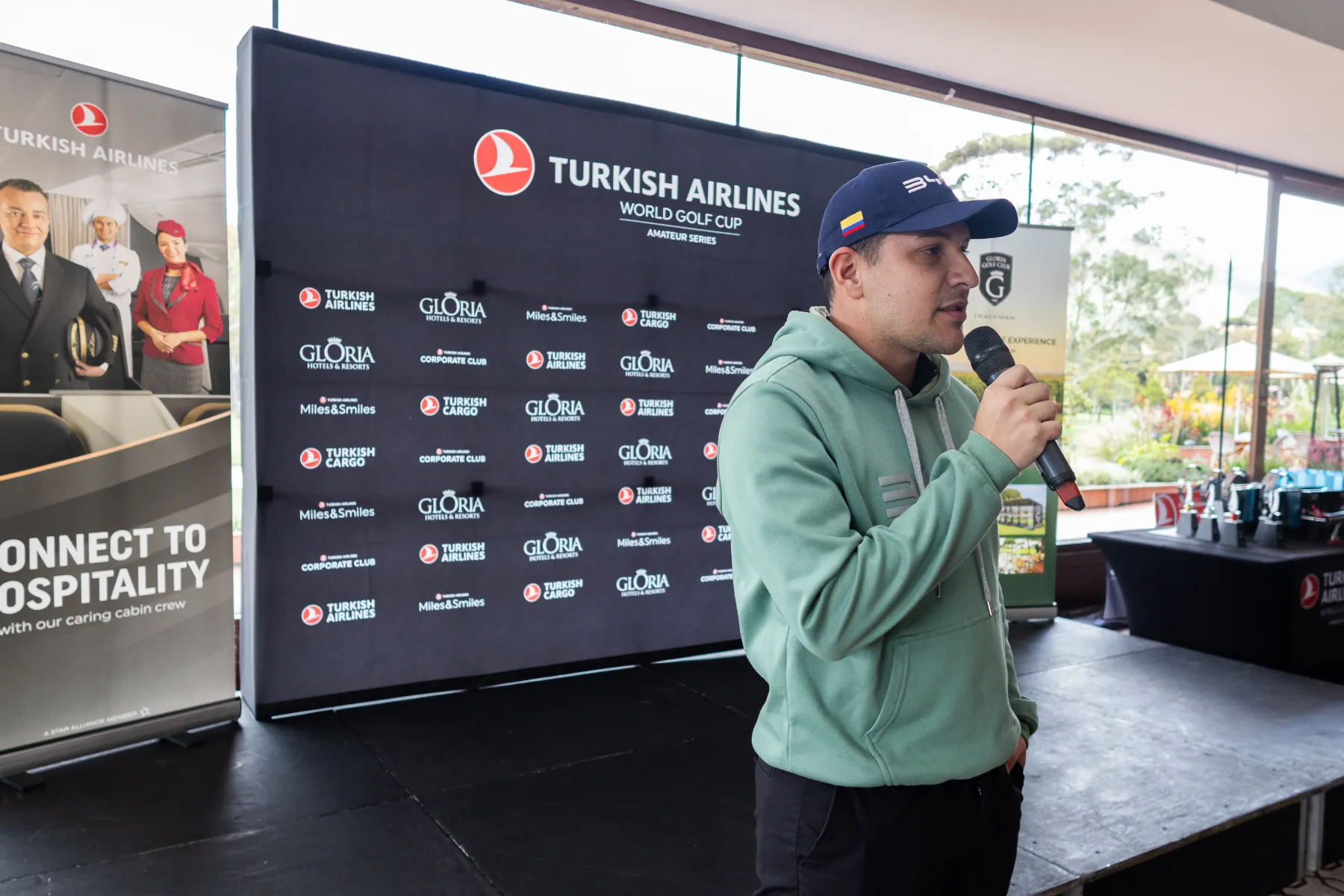 Torneo Turkish Airlines – detalle del espacio corporativo – fotografía corporativa en Colombia